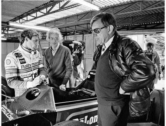 Belloff and Ken Tyrrell 1985